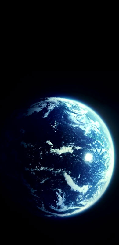 The earth from space indicating the fragile nature of our planet